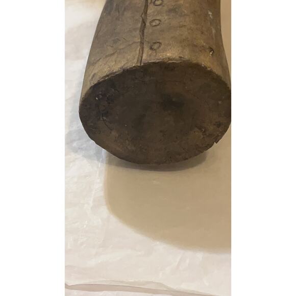 Vintage Hand Carved African women wooden Candle holder - Picture 9 of 15